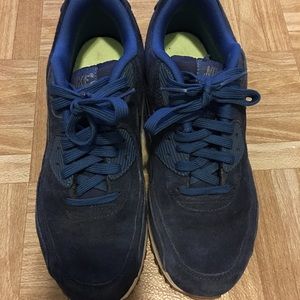 Blue suede Nike air max’s